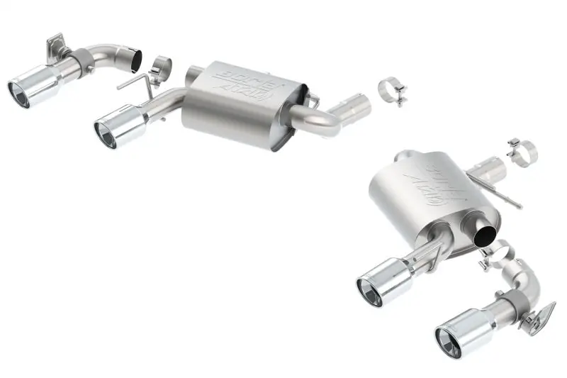 Borla 16 Chevy Camaro Ss 6.2L W/ Dual Npp Atak Quad Rd Rl Tips Dual Exit Rear Section Exhaust 1