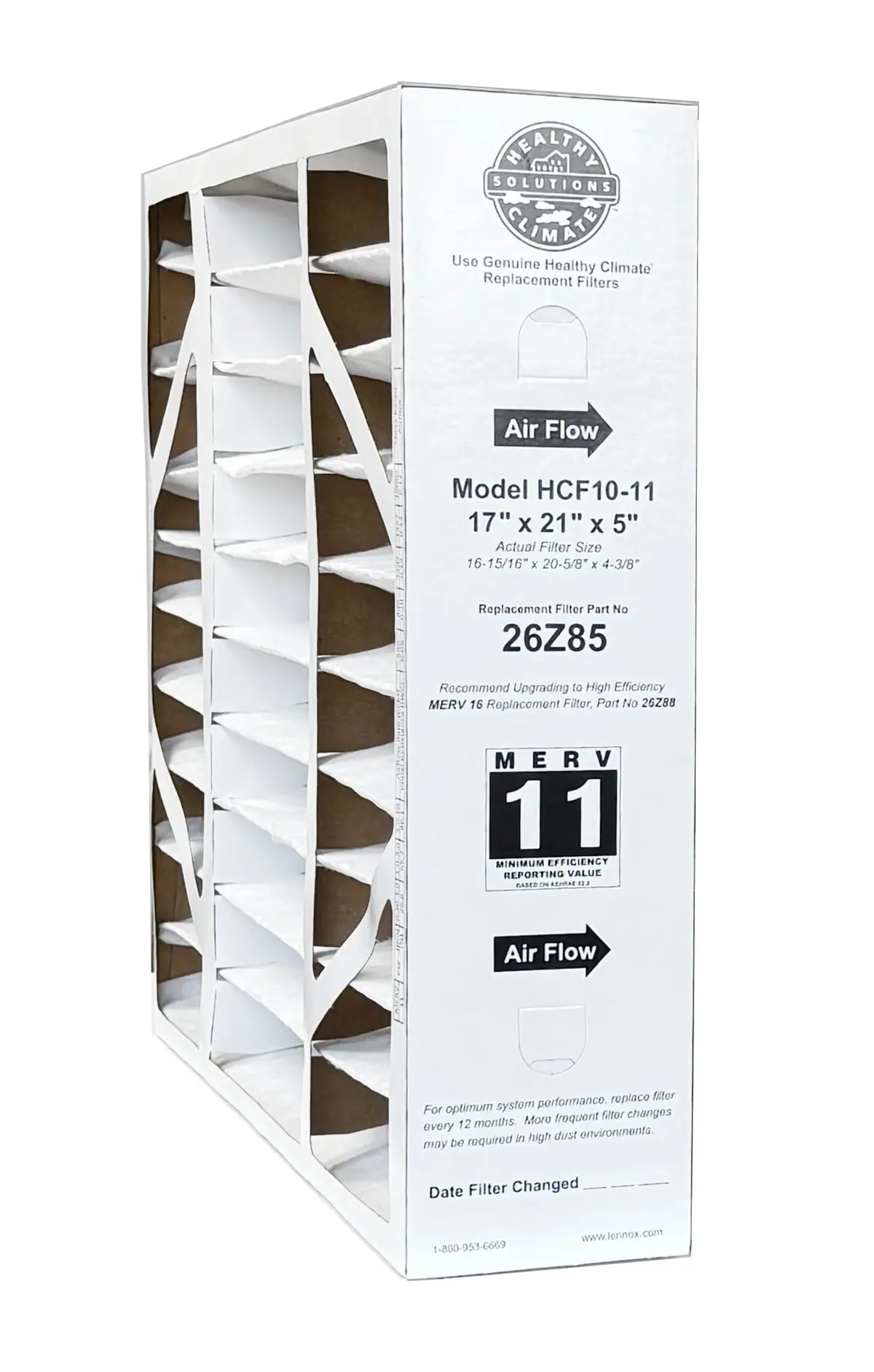 Lennox 26Z85 - 17 X 21 X 5 Healthy Climate Hcf10-11 Air Filter, Merv 11 1