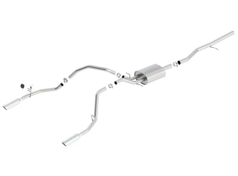 Borla 14 Silv/Sierra 1500 5.3L At/Mt Crew Cab Std Bed Atak Cat-Back Exhaust 1