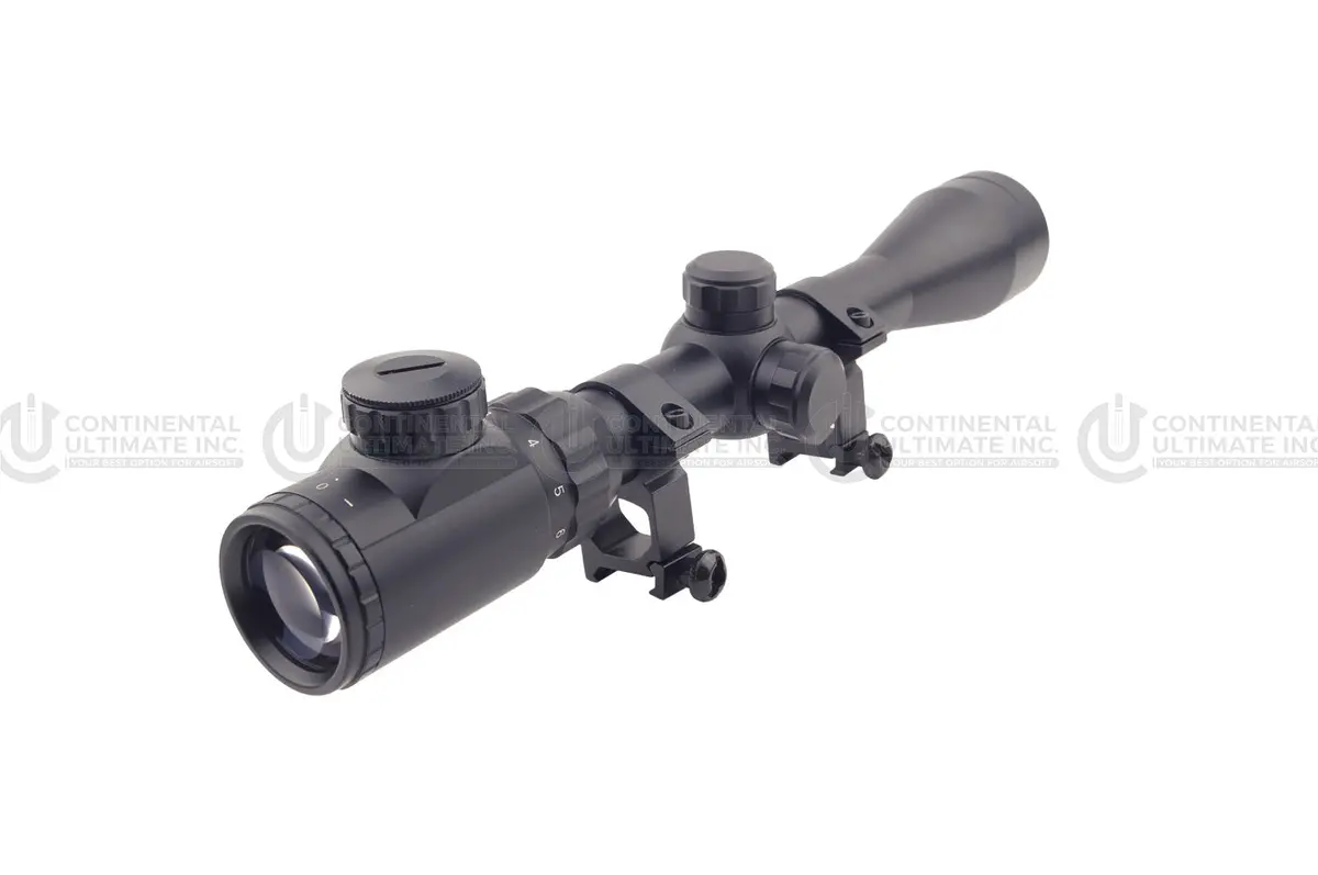 Precision Dynamics 3-9X40eg Illuminated Scope W/ Scope Rings 1