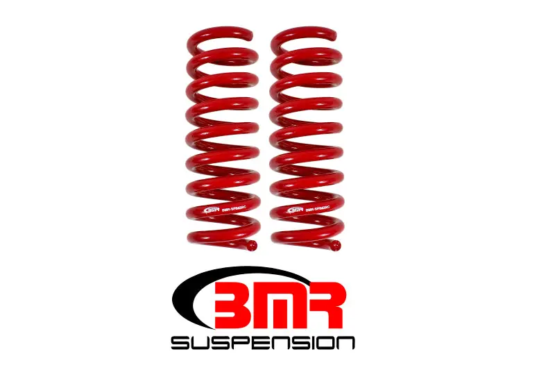 Bmr 16-17 6Th Gen Camaro V8 Rear Performance Version Lowering Springs - Red 1