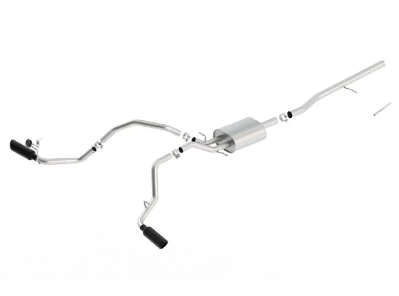 Borla 14-16 Chevrolet Silverado 1500 5.3L Atak Catback Exhaust W/ Black Chrome Tips 1