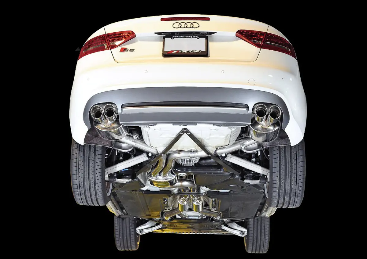 Awe Exhaust And Downpipe Systems For Audi S5 3.0T Sportback 1