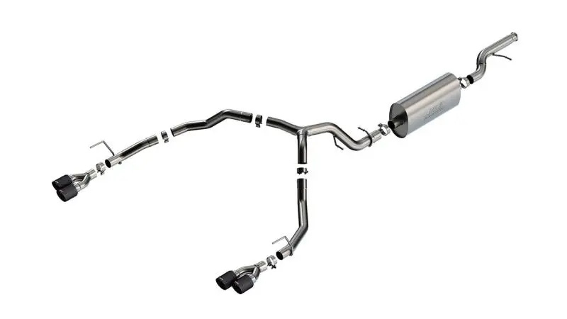 Borla 21-22 Chevrolet Tahoe 5.3L V8 2/4Wd 4Dr 3In/2.75In Touring Cat-Back Exhaust -Carbon Fiber Tips 1