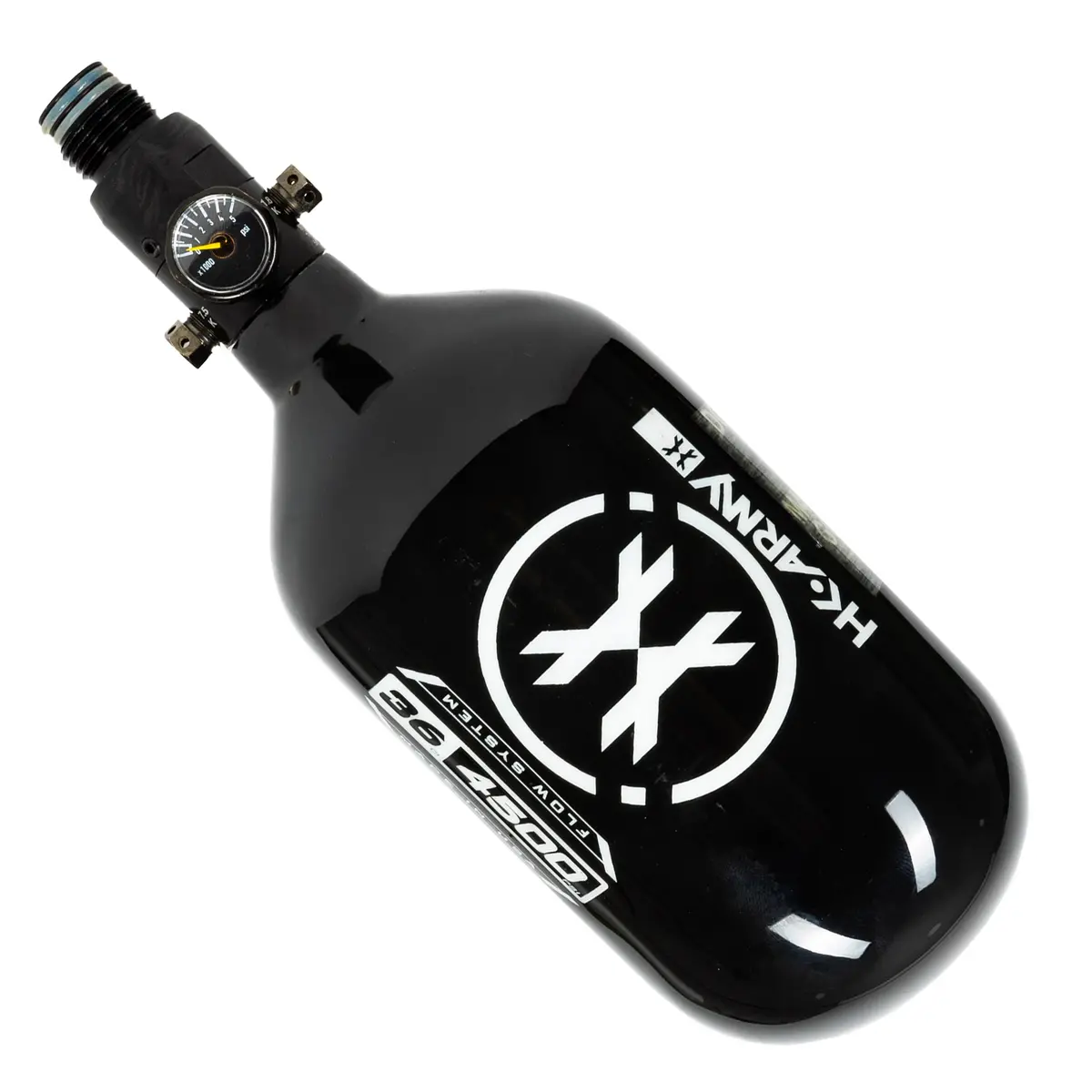 Hk Army Icon Black "Extra Lite" Carbon Fiber Tank W/ Standard Reg - 36Ci / 4500Psi 1