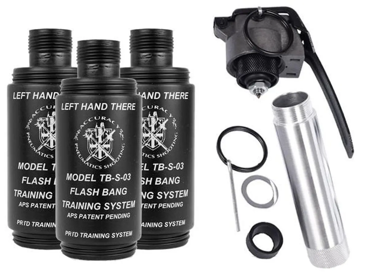 Thunder B Airsoft Co2 Simulation Grenade (Package: 3 Shell Set / Flashbang) 1