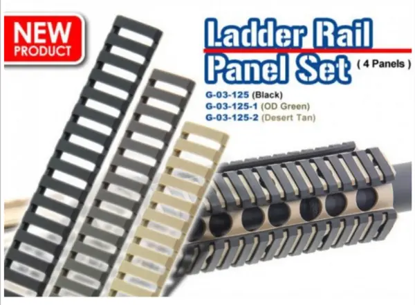 G&G Ladder-Style Rail Panel Kit – Black, Tan, or Olive Drab