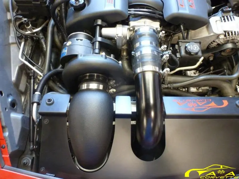 A&A - C6 (Non Z06) Corvette Supercharger Kit (Blacked Out) 1