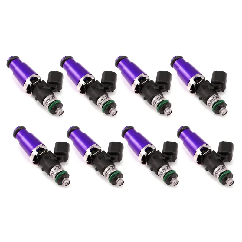 Injector Dynamics 1700Cc Injectors - 60Mm Length - 14Mm Purple Top - 14Mm Lower O-Ring (Set Of 8) 1