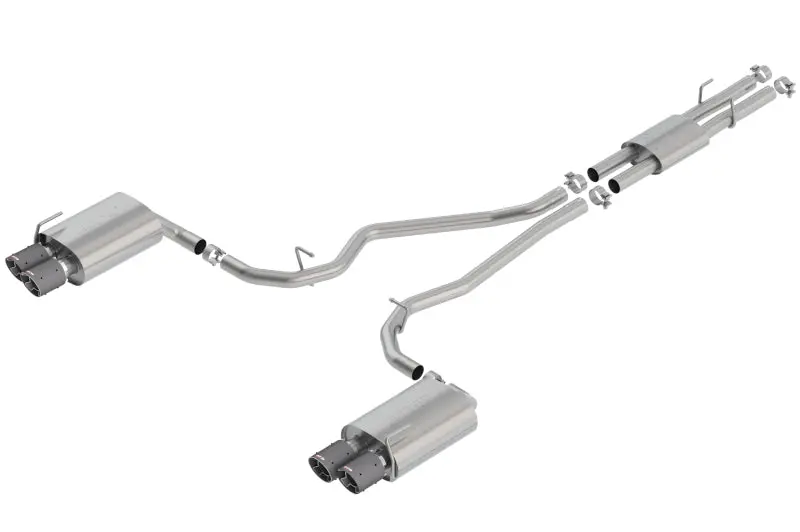 Borla 2020 Ford Explorer St 3.0L V6 2.25In Atak Exhaust - Carbon Fiber Tips 1