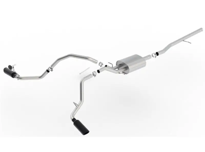 Borla 14-18 Chevrolet Silverado 1500 At/Mt 4Dr Ss S-Type Catback Exhaust Black Chrome Tip 1