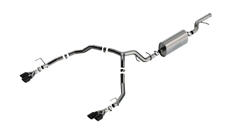 Borla 21-22 Chevrolet Tahoe 5.3L V8 2/4Wd 4Dr 3In/2.75In Touring Cat-Back Exhaust -Black Chrome Tips 1