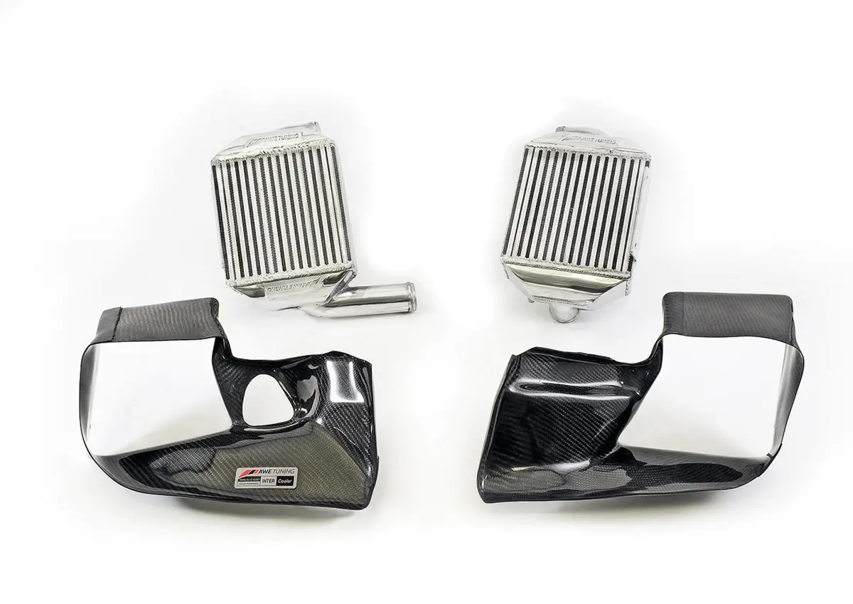 Awe Performance Intercooler Kit For Audi 2.7T - With Carbon Fiber Shrouds 1
