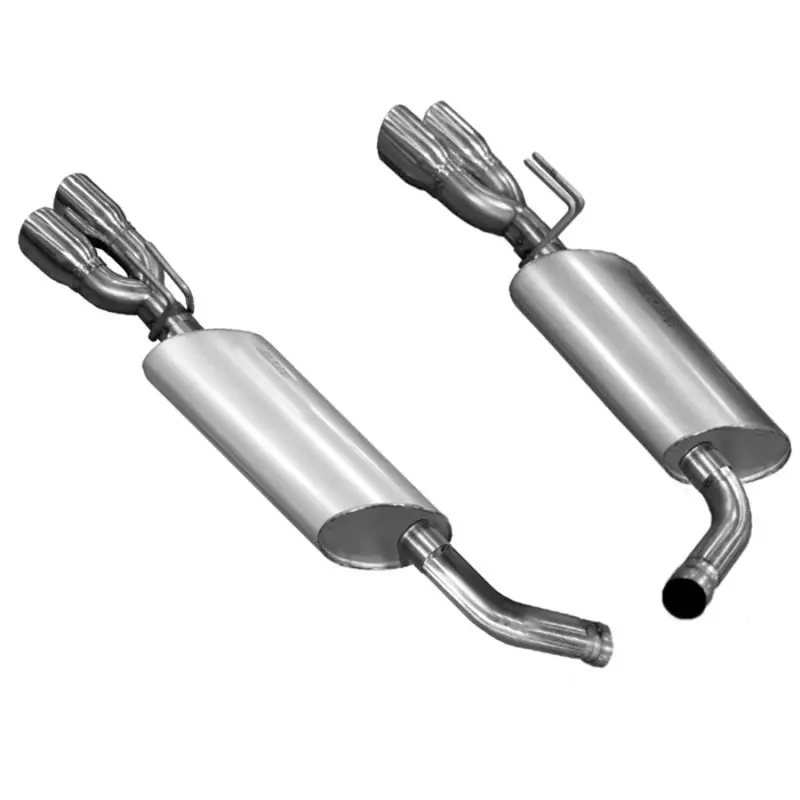 Kooks 14 Chevy Ss Ls3 6.2L Oem 3In Axleback Exhaust. W/And Quad 3In Slash Cut Pol Tips 1