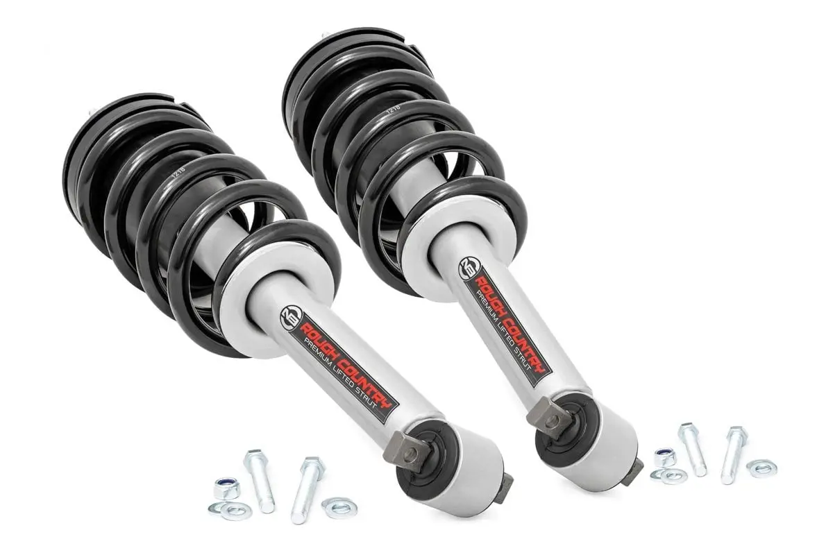 Loaded Strut Pair | 3.5 Inch Lift | Chevrolet Silverado/Gmc Sierra 1500 | 2014-2018 | Rough Country | 501130 1