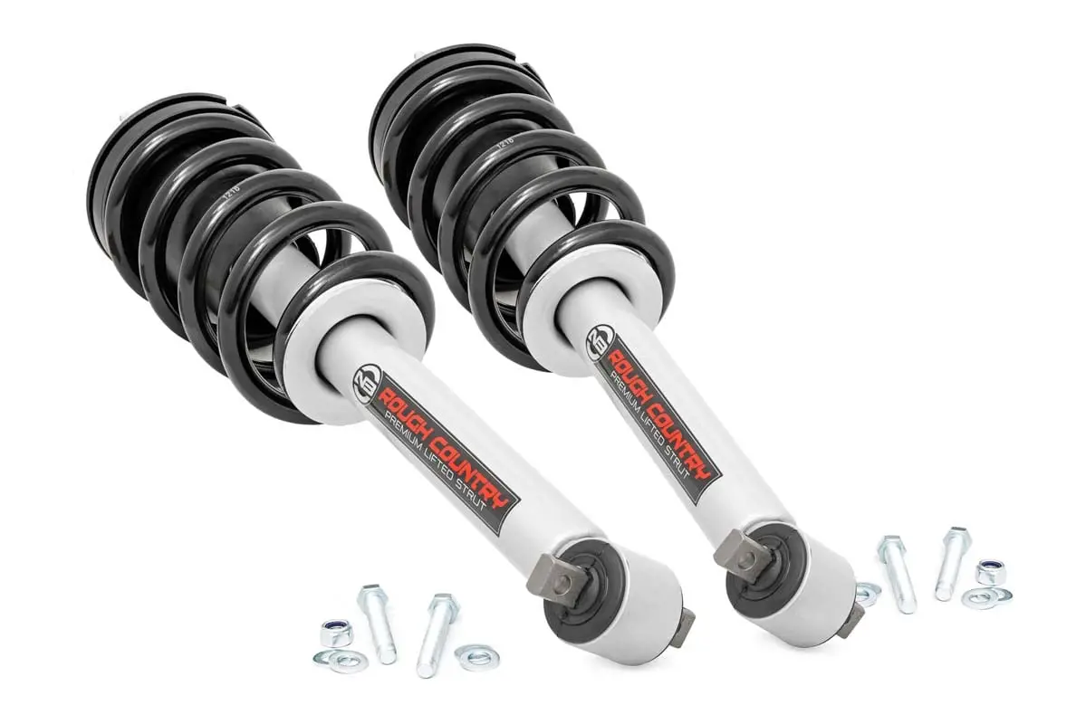 Loaded Strut Pair | 6 Inch | Chevy Silverado 1500 2Wd/4Wd | 2019-2022 | Rough Country | 501067 1