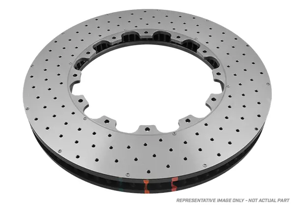 2017-2018 Ford Mustang & More | Dba 5000 Series Fully Assembled 2-Piece Cross-Drilled/Dimpled Brake Rotor [Rear] | Dba52165.1Xd 1