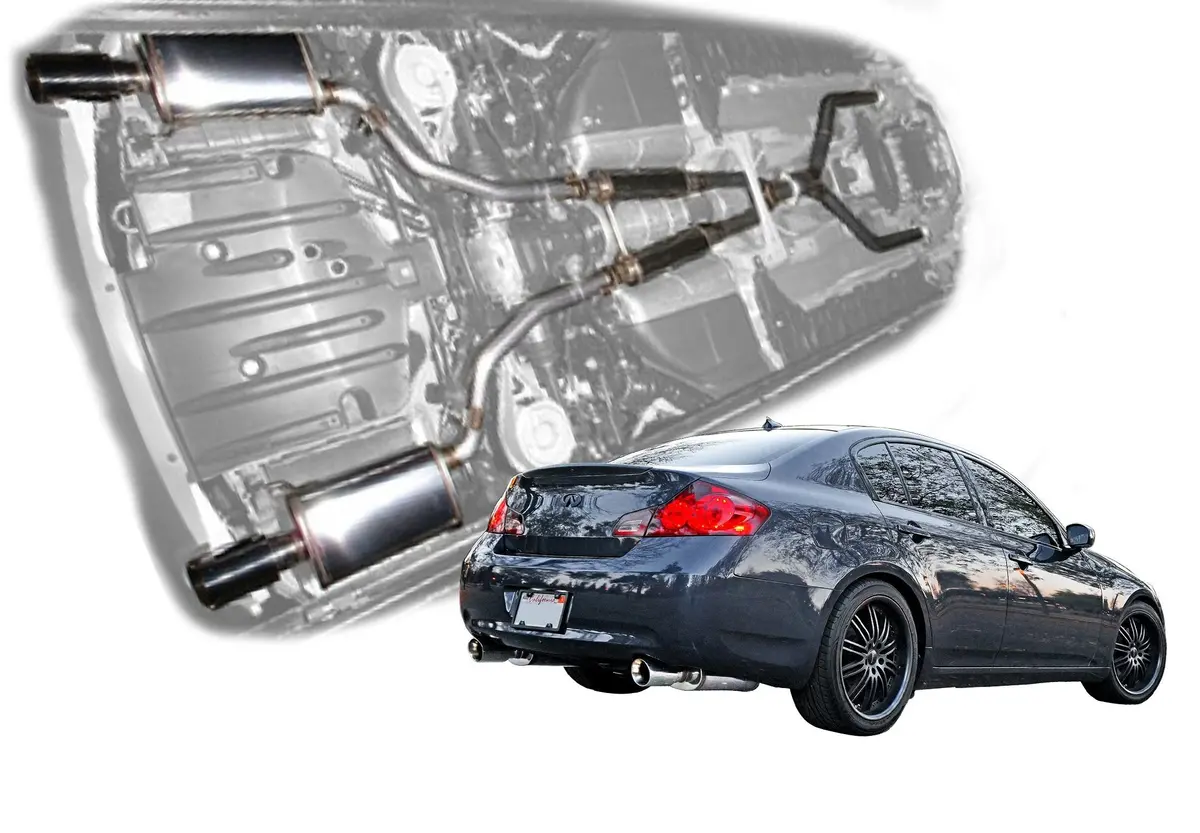 2007-2008 Infiniti G35 Sedan - Stillen Stainless Steel Cat-Back Exhaust System - 504375 1
