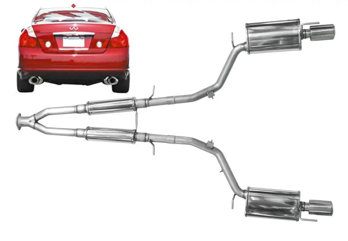2006-2010 Infiniti M35 - Stillen Stainless Steel Near Cat-Back Exhaust System - 504435 1