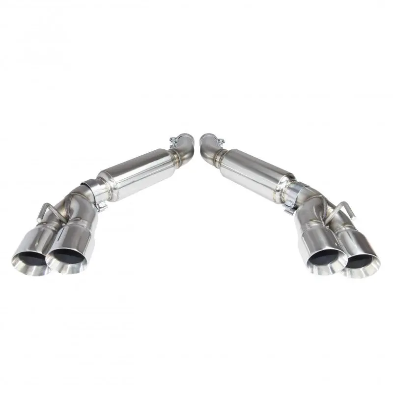 Kooks 2016 + Chevrolet Camaro Ss 3In Axle Back Exhaust System W/ Mufflers And Polished Quad Tips 1