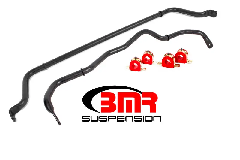 Bmr 16-20 6Th Gen Camaro Front & Rear Sway Bar Kit W/ Bushings - Black Hammertone 1