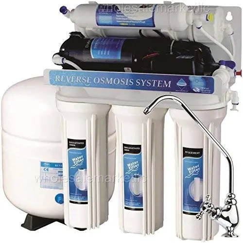 5 Stage Reverse Osmosis With Booster Pump 50 Gpd Treat Virus And Bacteria 1