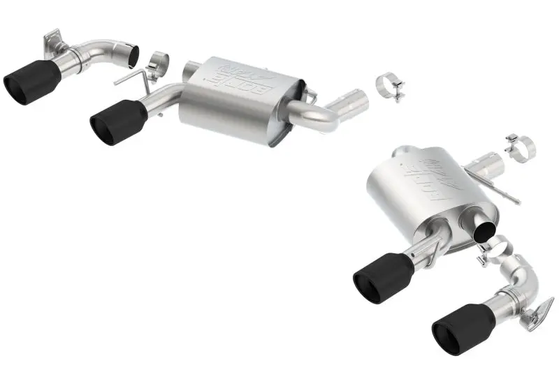 Borla 2016 Chevy Camaro V8 Ss At/Mt Atak Rear Section Exhaust W/ Dual Mode Valves Ceramic Black 1