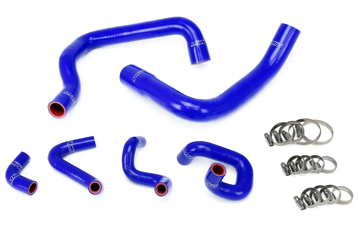 Hps 57-1010-Blue Ford 1986-1993 Mustang Gt / Cobra-Radiator + Heater Hose 1