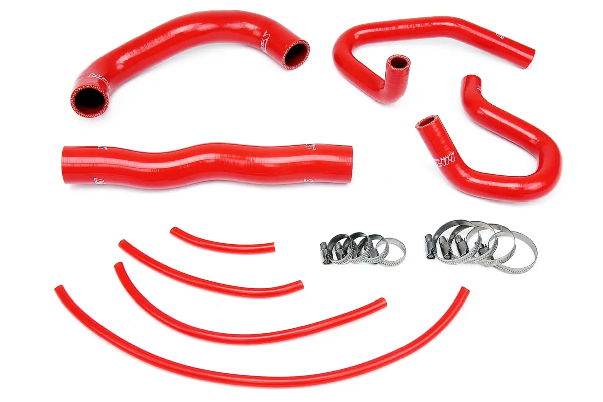 Hps 57-1324-Red Hyundai 2013-2014 Genesis Coupe 2.0T Turbo 4Cyl Left Hand Drive-Radiator + Heater Hose 1