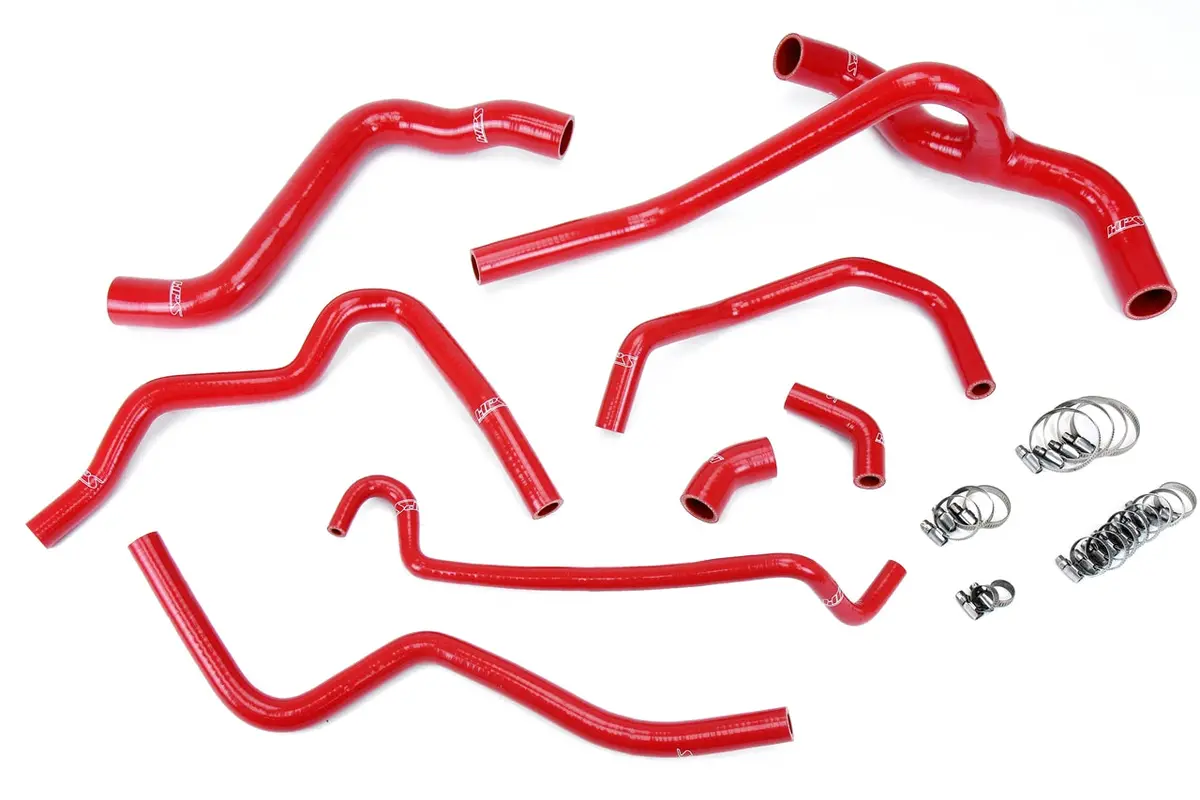 Hps 57-1400-Red Ford 2005-2010 Mustang 4.0L V6-Radiator + Heater Hose 1