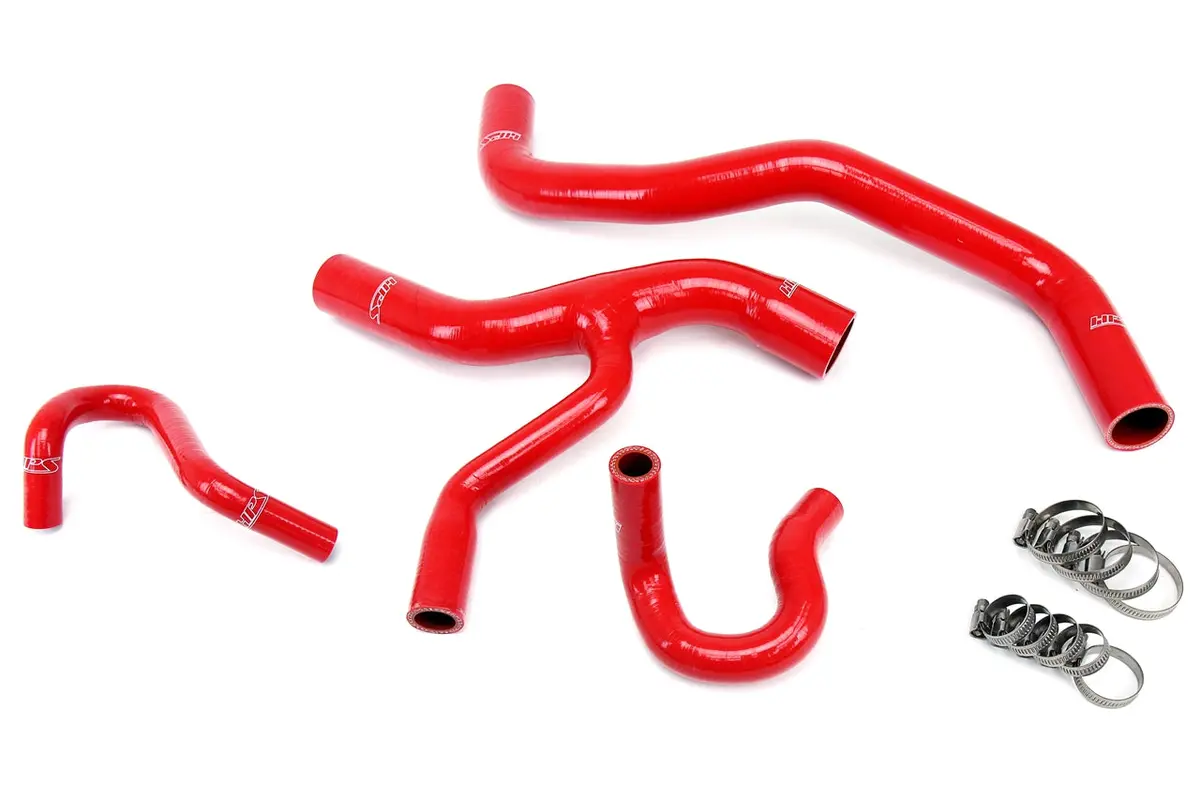 Hps 57-1416-Red Ford 1996-2001 Mustang Gt 4.6L V8-Radiator + Heater Hose 1