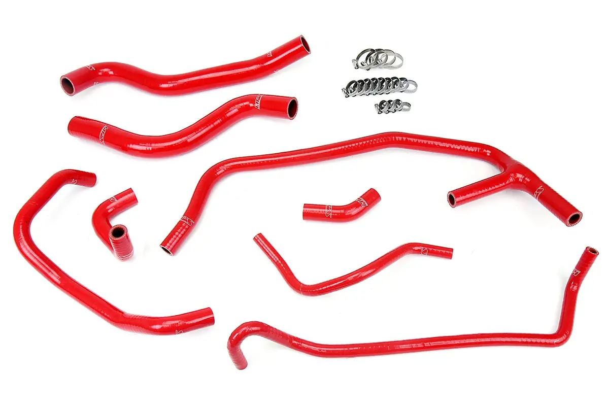 Hps 57-1452-Red Ford 2015-2019 Mustang Ecoboost 2.3L Turbo-Radiator + Heater Hose 1