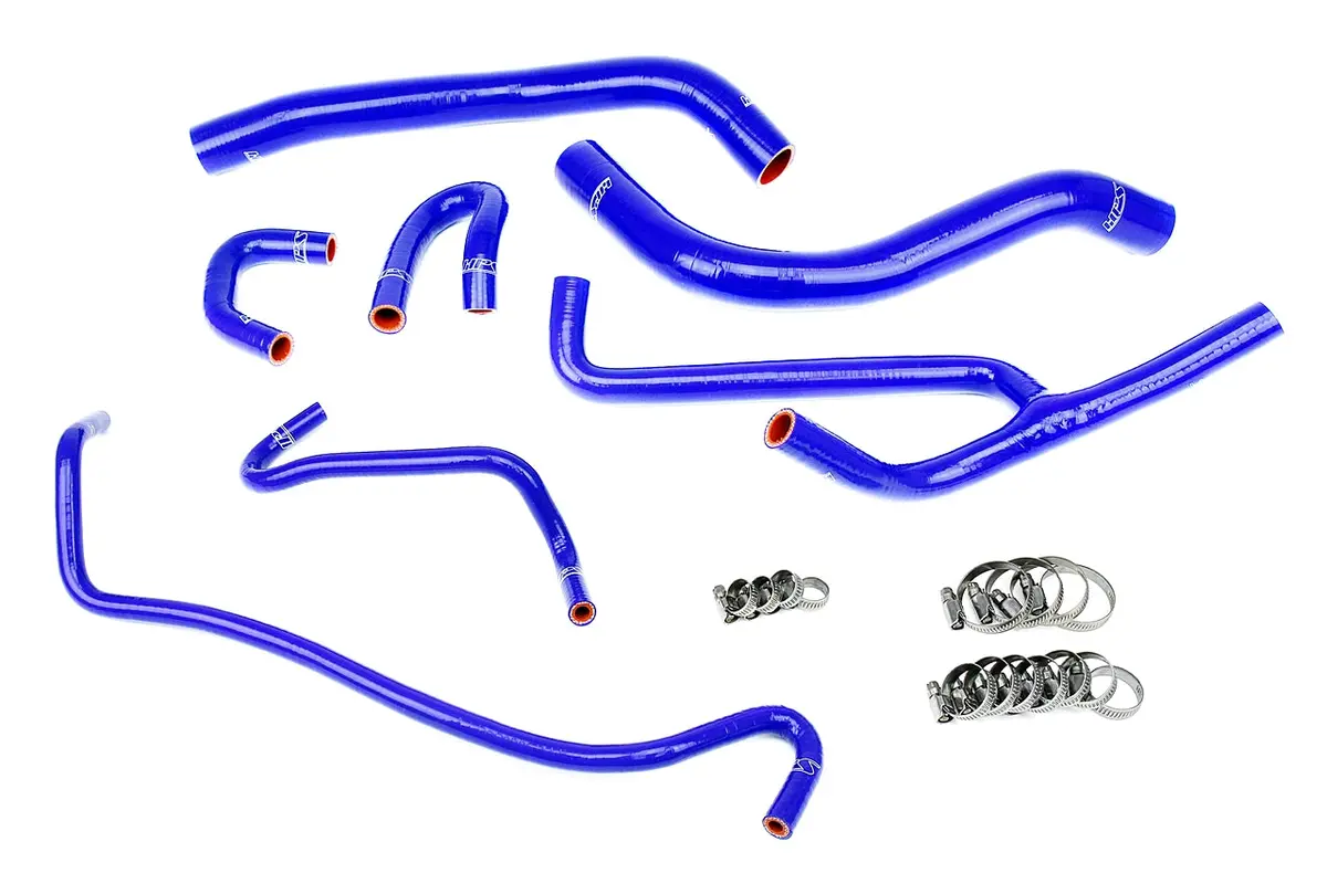 Hps 57-1506-Blue Ford 2015-2017 Mustang 3.7L V6-Radiator + Heater Hose 1