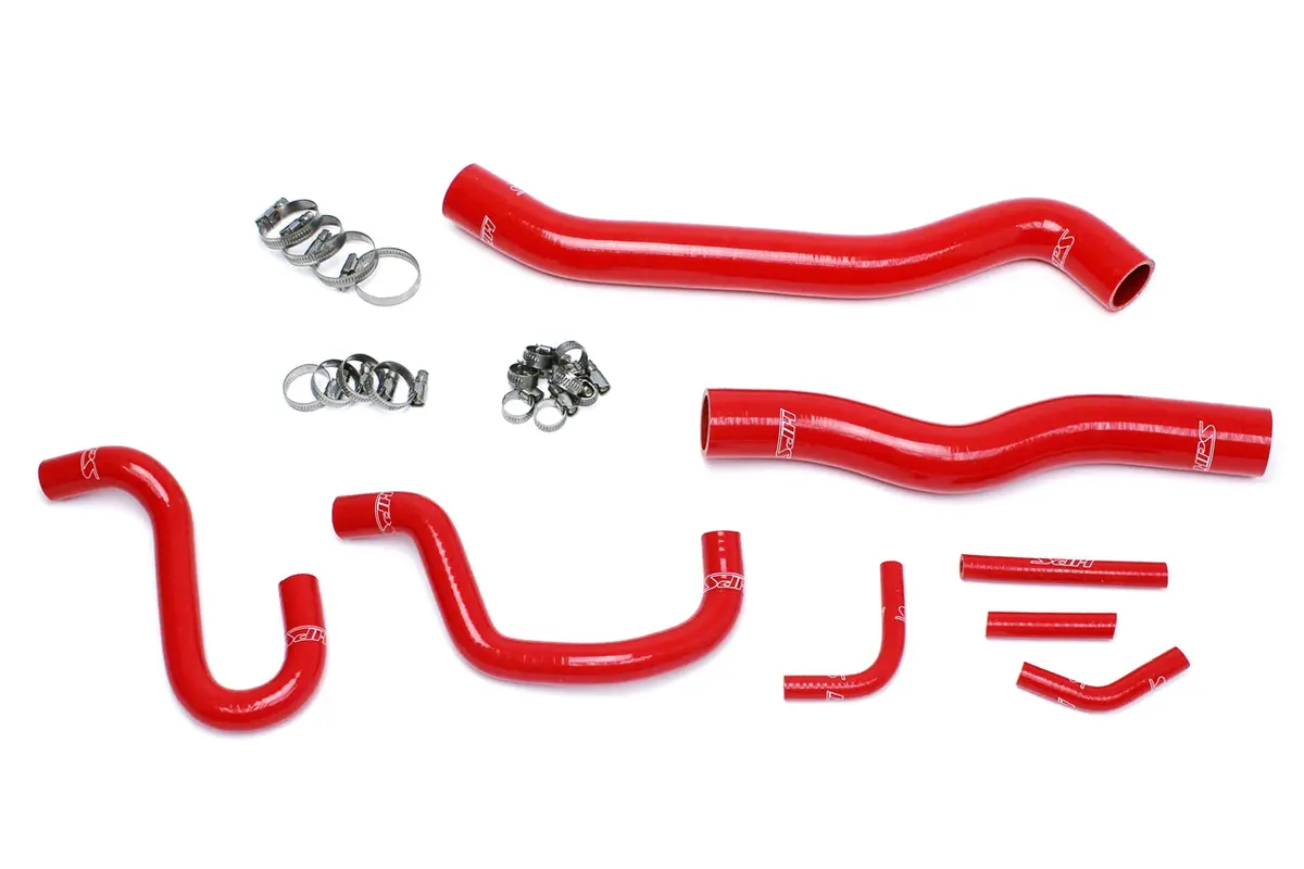 Hps 57-1518-Red Hyundai 2012-2016 Genesis Coupe 3.8L V6 Left Hand Drive-Radiator + Heater Hose 1