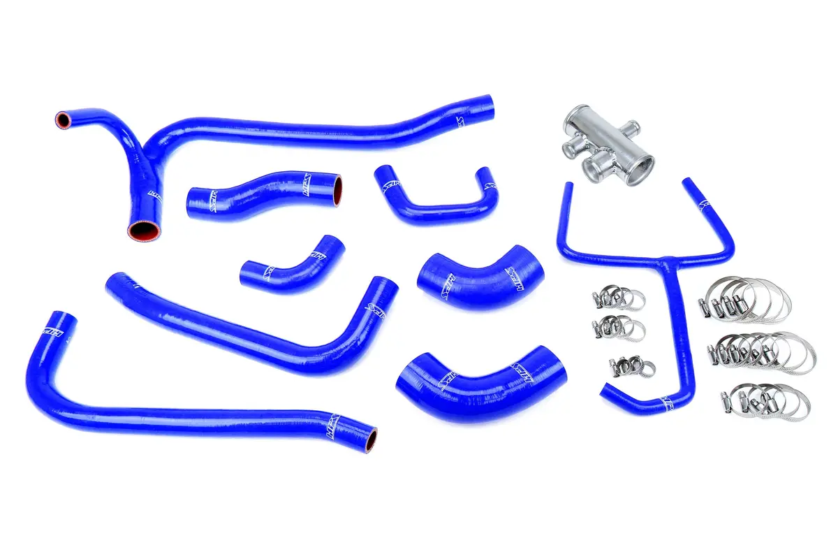 Hps 57-2069-Blue Ford 2007-2014 Mustang Gt500 5.4L 5.8L Supercharged-Radiator Hose 1
