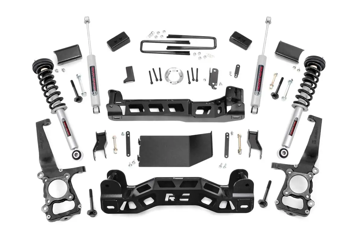 4 Inch Lift Kit | N3 Struts | Ford F-150 4Wd | 2011-2013 | Rough Country | 57432 1