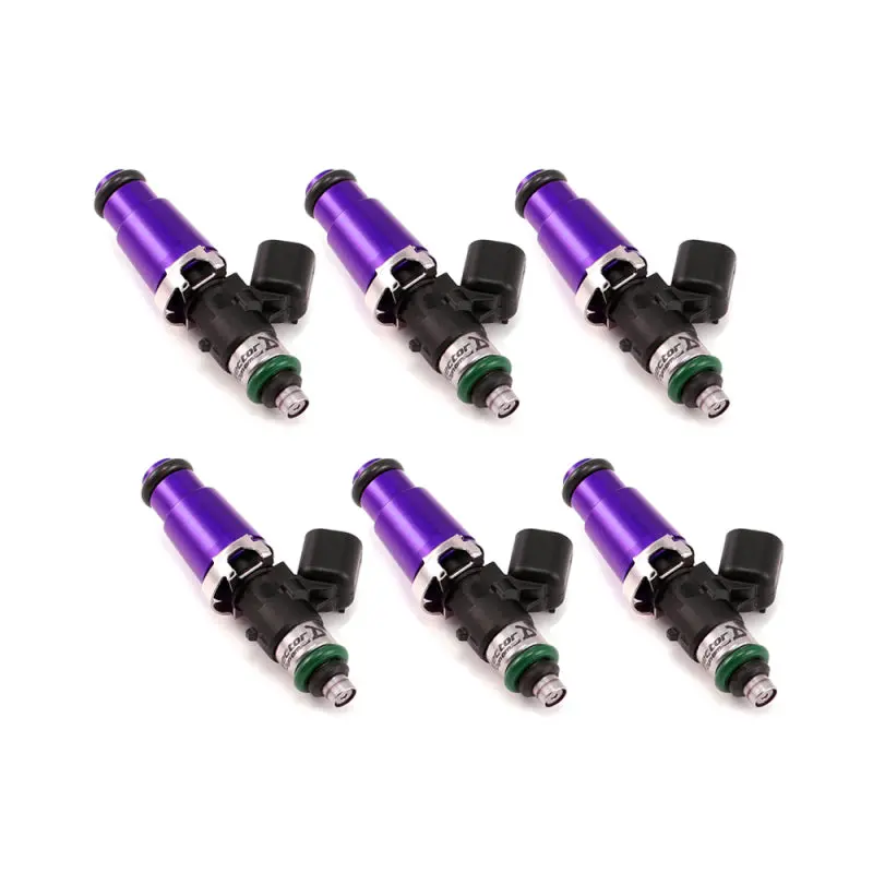 Injector Dynamics 1340Cc Injectors-60Mm Length-14Mm Purp Top-14Mm Low O-Ring(Mach To 11Mm)(Set Of 6) 1