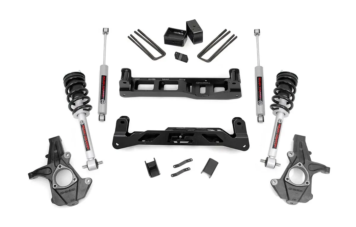 5 Inch Lift Kit | Cast Steel | N3 Struts | Chevrolet Silverado/Gmc Sierra 1500 | 2014-2017 | Rough Country | 24733 1