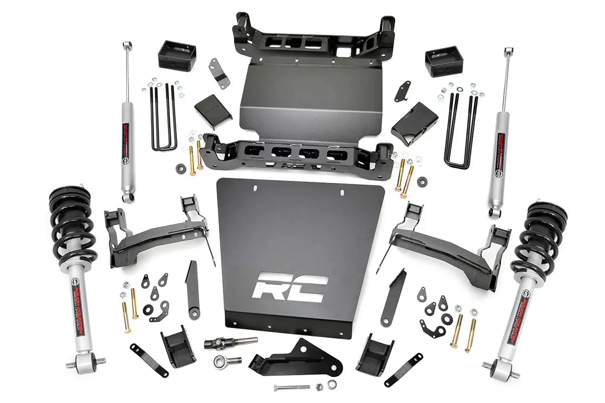 5 Inch Lift Kit | Bracket | N3 Struts | Chevrolet Silverado/Gmc Sierra 1500 | 2014-2018 | Rough Country | 29133 1