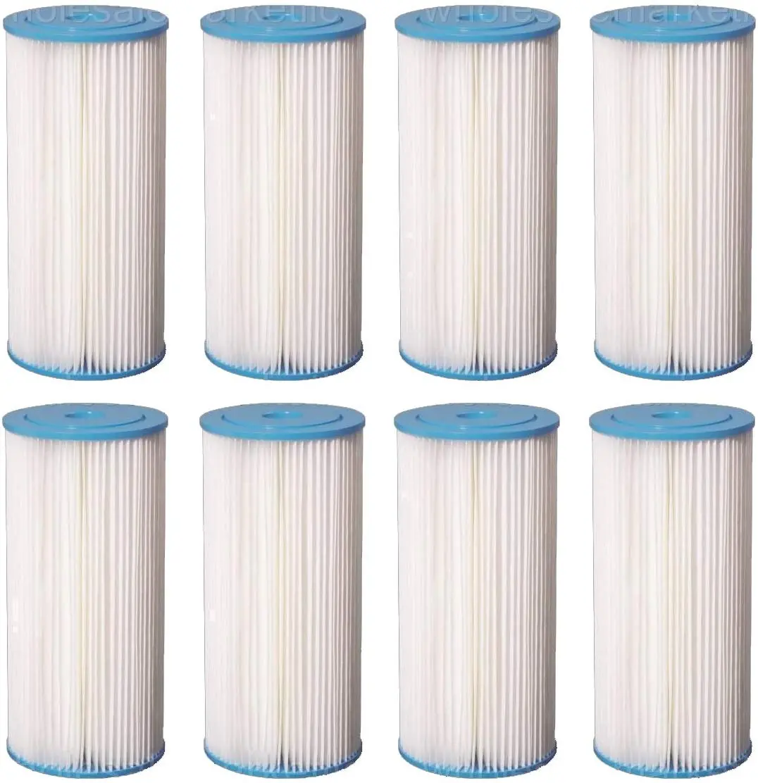 Big Blue Pleated Sediment Water Filters 8 Washable 4.5 X 10 Cartridges -5 Micron 1