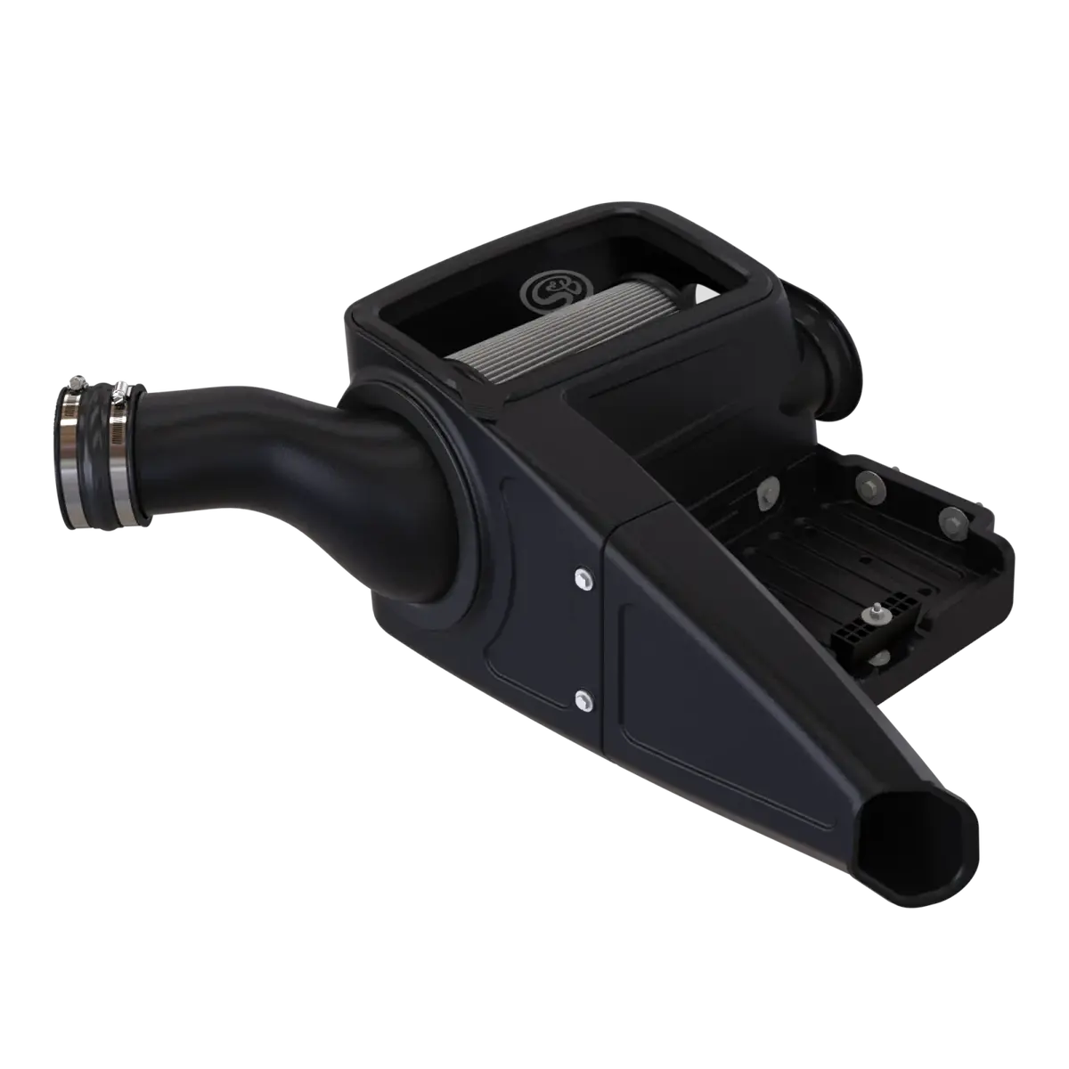 S&B Filters Cold Air Intake For 98-03 Ford F250 F350 F450 F550 V8-7.3L Powerstroke Dry Extendable White 75-5062D 1