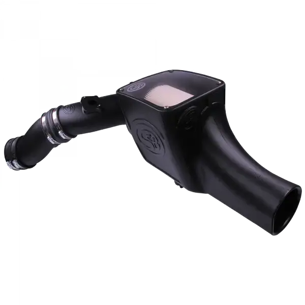 S&B Filters Cold Air Intake For 03-07 Ford F250 F350 F450 F550 V8-6.0L Powerstroke Dry Extendable White 75-5070D 1