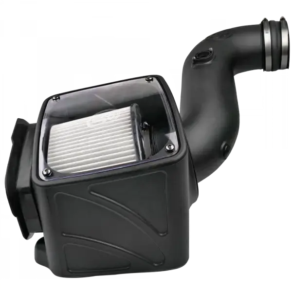 S&B Filters Cold Air Intake For 06-07 Chevrolet Silverado Gmc Sierra V8-6.6L Lly-Lbz Duramax Dry Extendable White 75-5080D 1