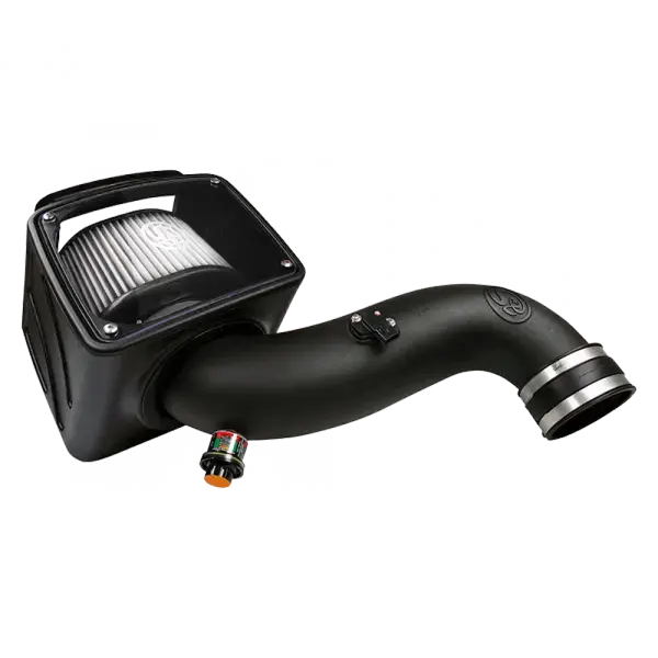 S&B Filters Cold Air Intake For 07-10 Chevrolet Silverado Gmc Sierra V8-6.6L Lmm Duramax Dry Extendable White 75-5091D 1