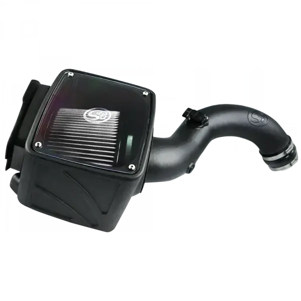 S&B Filters Cold Air Intake For 01-04 Chevrolet Silverado Gmc Sierra V8-6.6L Lb7 Duramax Dry Extendable White 75-5101D 1