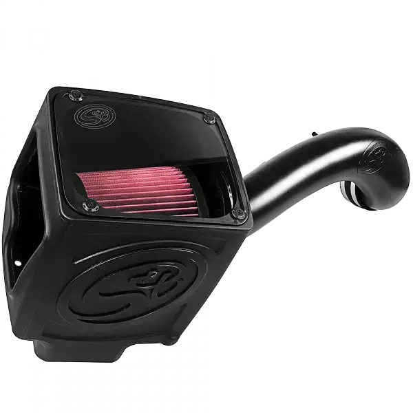 S&B Filters Cold Air Intake For 16-19 Silverado/Sierra 2500, 3500 6.0L Cotton Cleanable Red 75-5110 1