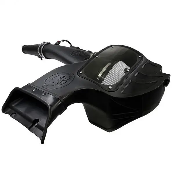 S&B Filters Cold Air Intake For 18-19 Ford F150 3.0L Powerstroke Diesel Dry Extendable White 75-5126D 1