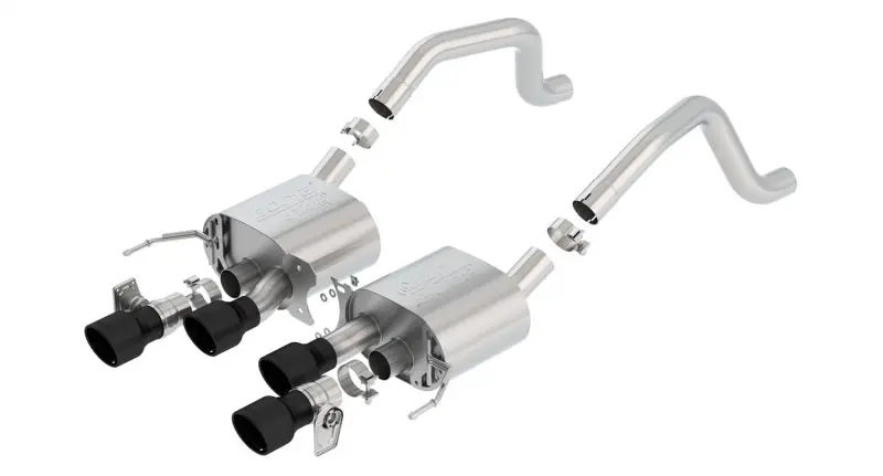 Borla 2015+ Chevy Corvette C7 Z06 6.2L Axle Back Atak Exhaust Black Quad Tips W/O Afm W/ Npp 1
