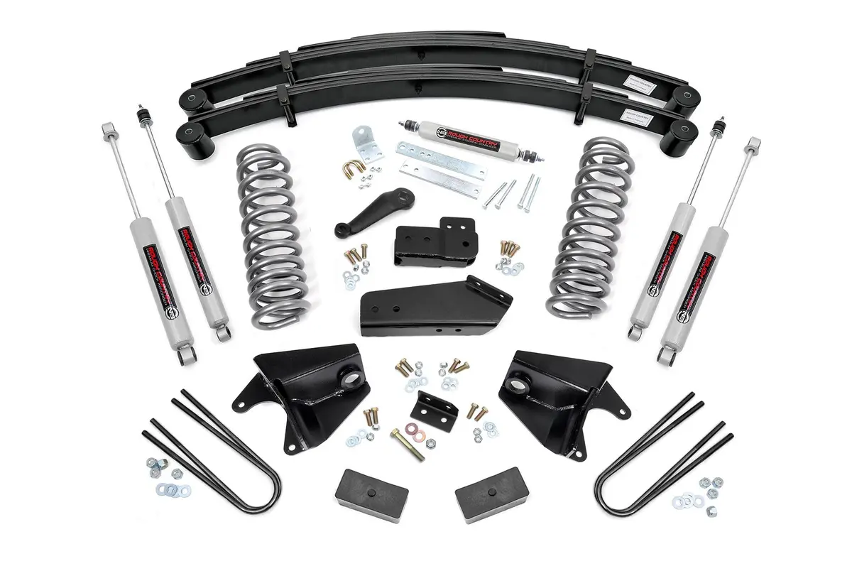 6 Inch Lift Kit | Rr Springs | Ford Bronco/F-150 4Wd | 1980-1996 | Rough Country | 525.2 1
