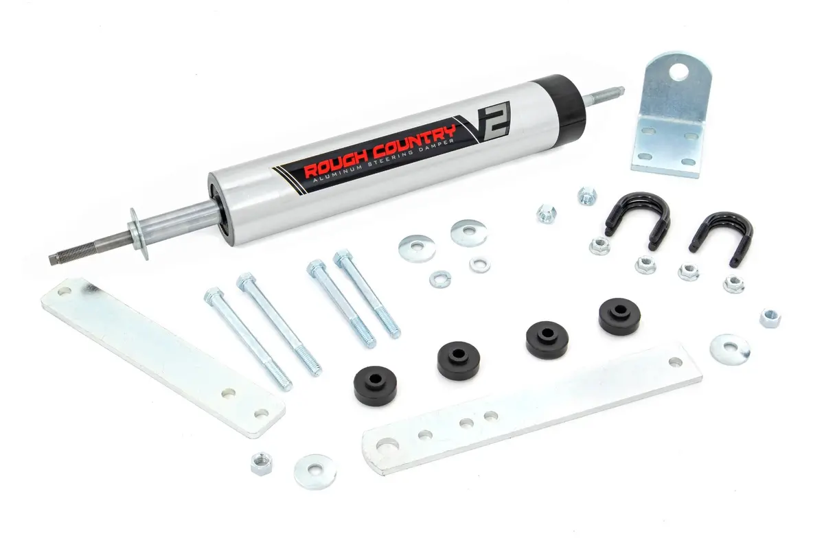 V2 Steering Stabilizer | Ford Bronco/F-150/F-250 | 1980-1996 | Rough Country | 8734270 1